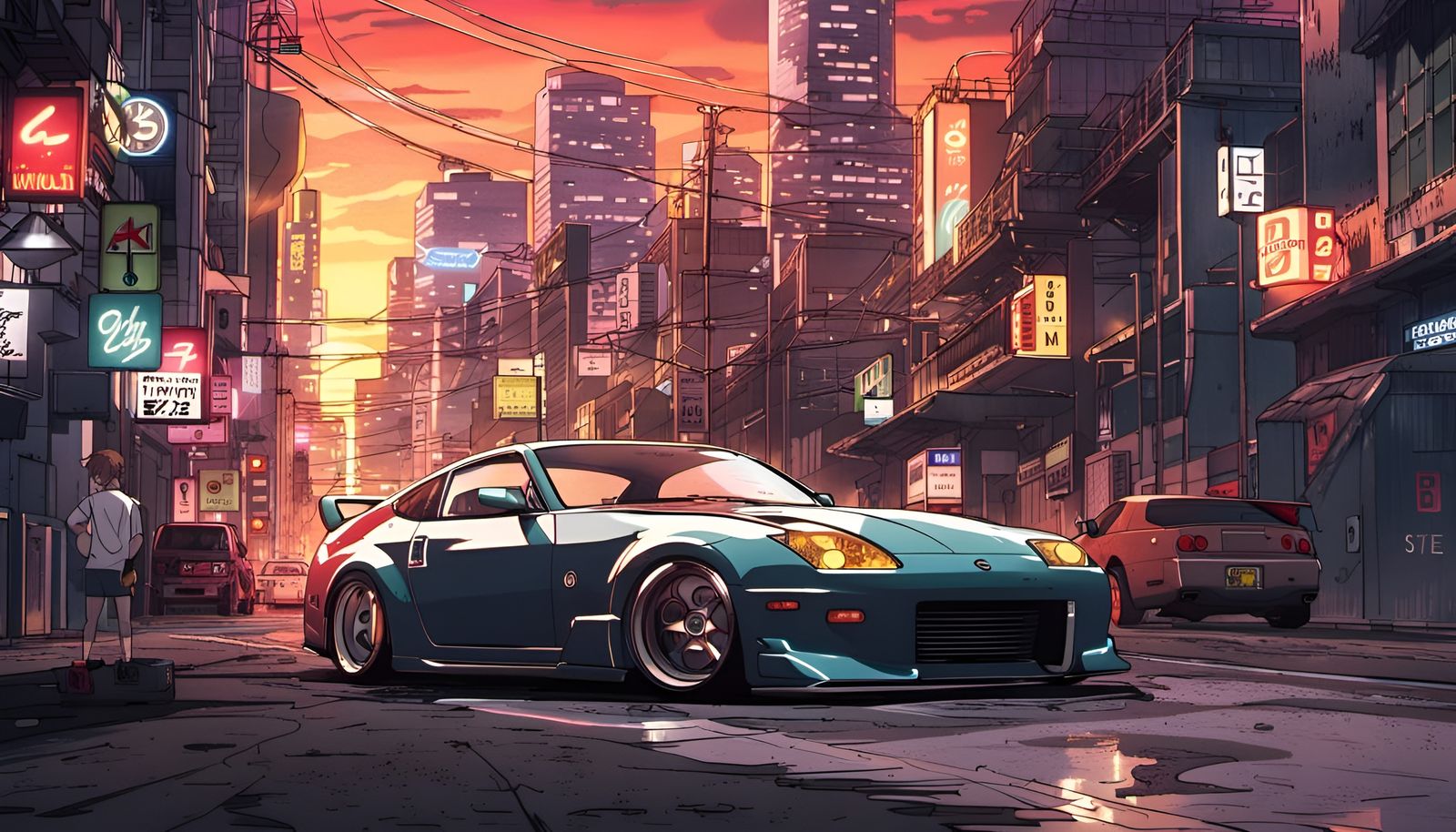 Anime Style Modified Nissan Z