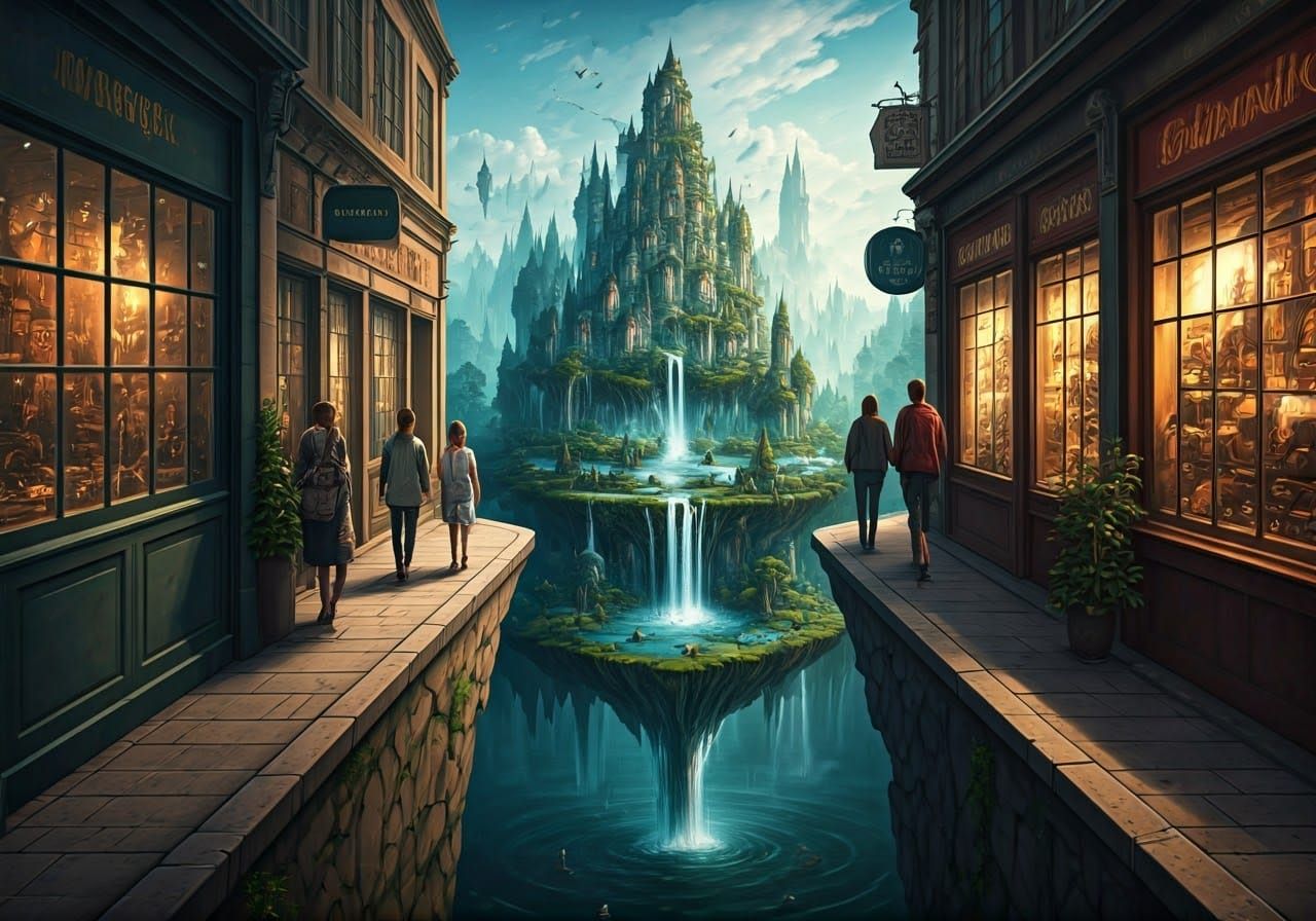 Optical Illusion Graffiti: Fantasy Kingdom Street Art