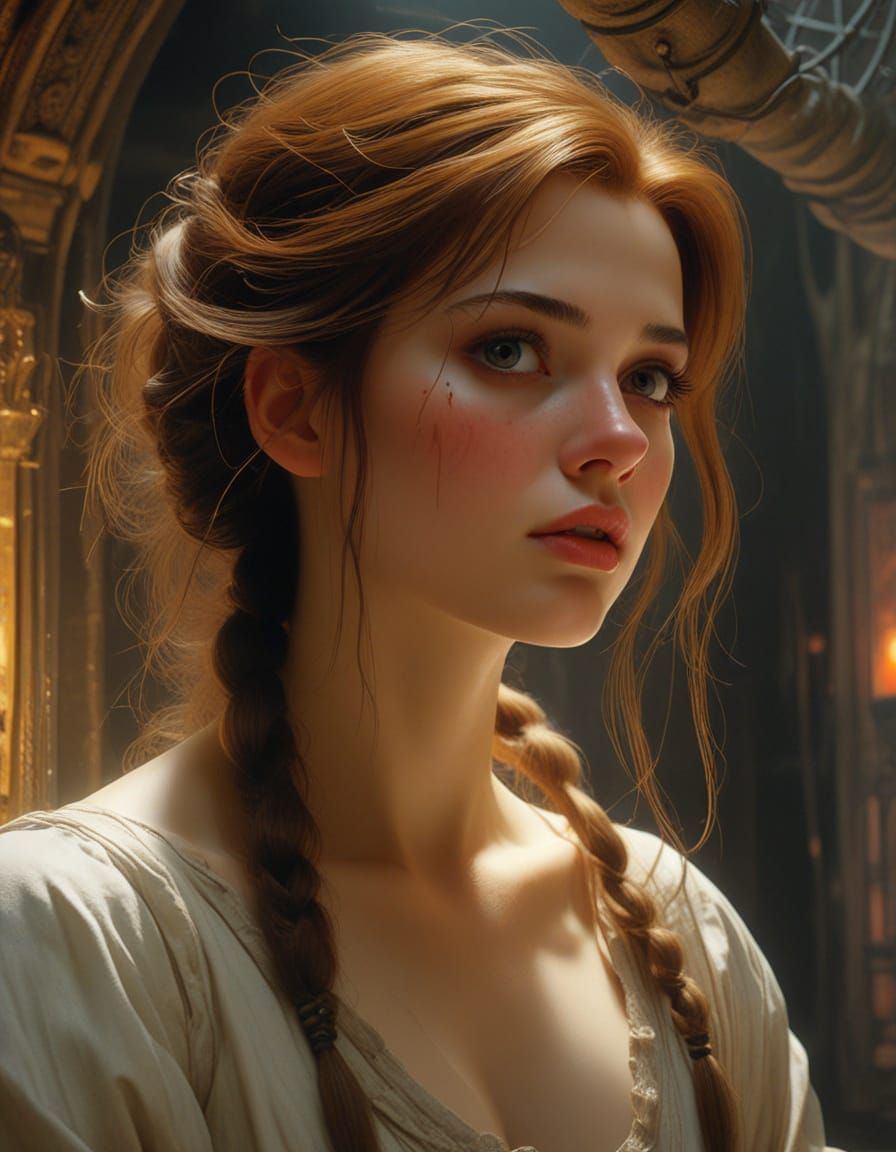 Malevolent Icons Gather in a Haunting, Gothic Pub Scene