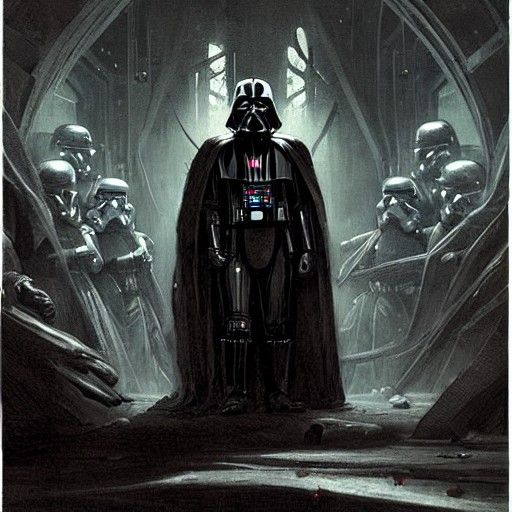Star Wars Horror in Gustave Doré Style