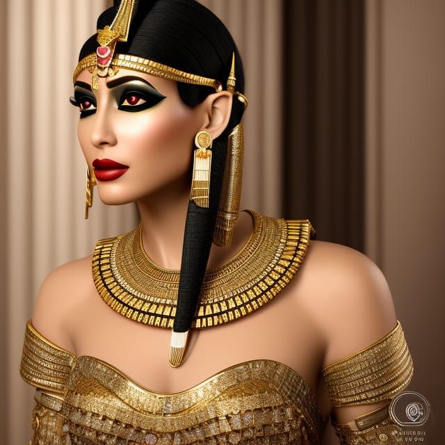 Cleopatra: Egypt's Queen in Gothic Art Style