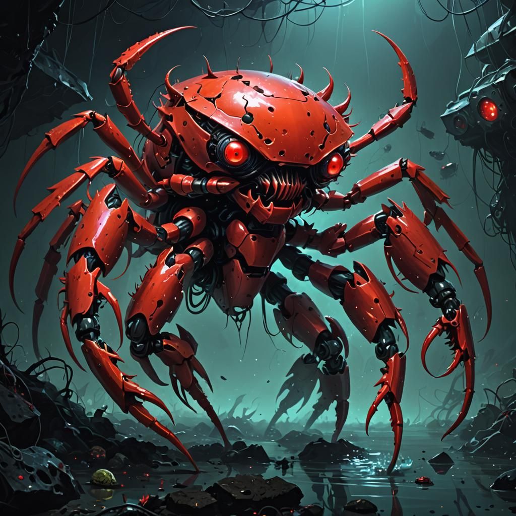 Creepy Abstract Nightmare Creature from the Abyss