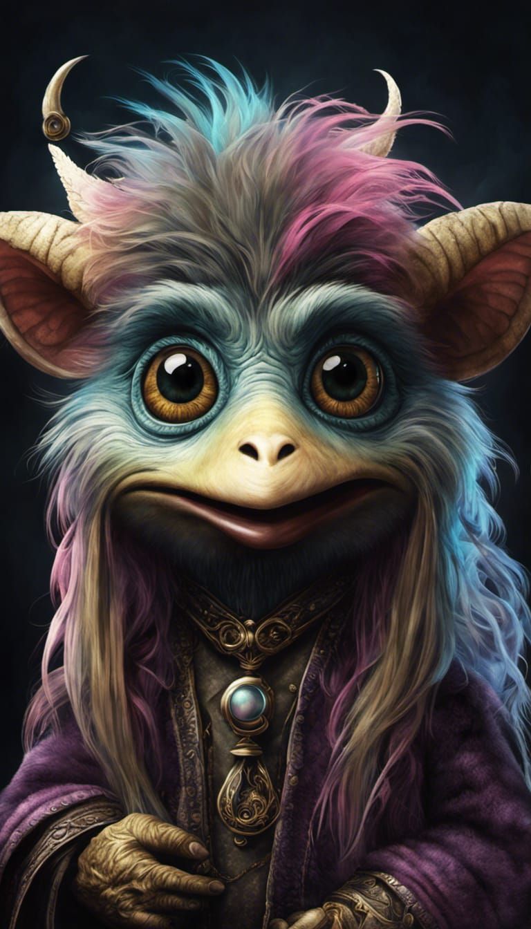 Cute Monster's First Day as Pop Surrealism Art