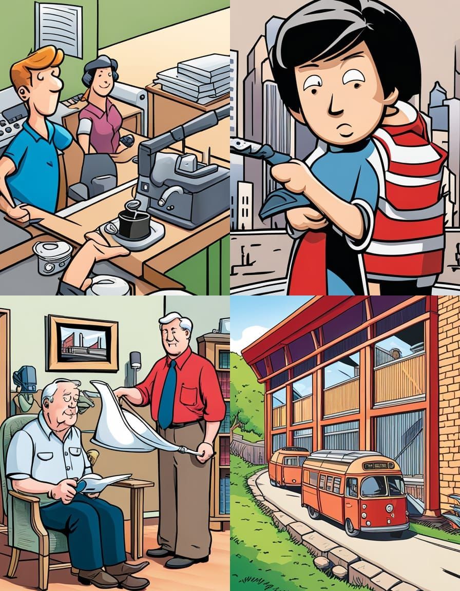 Minimalist Illustration in Guy Billout Style