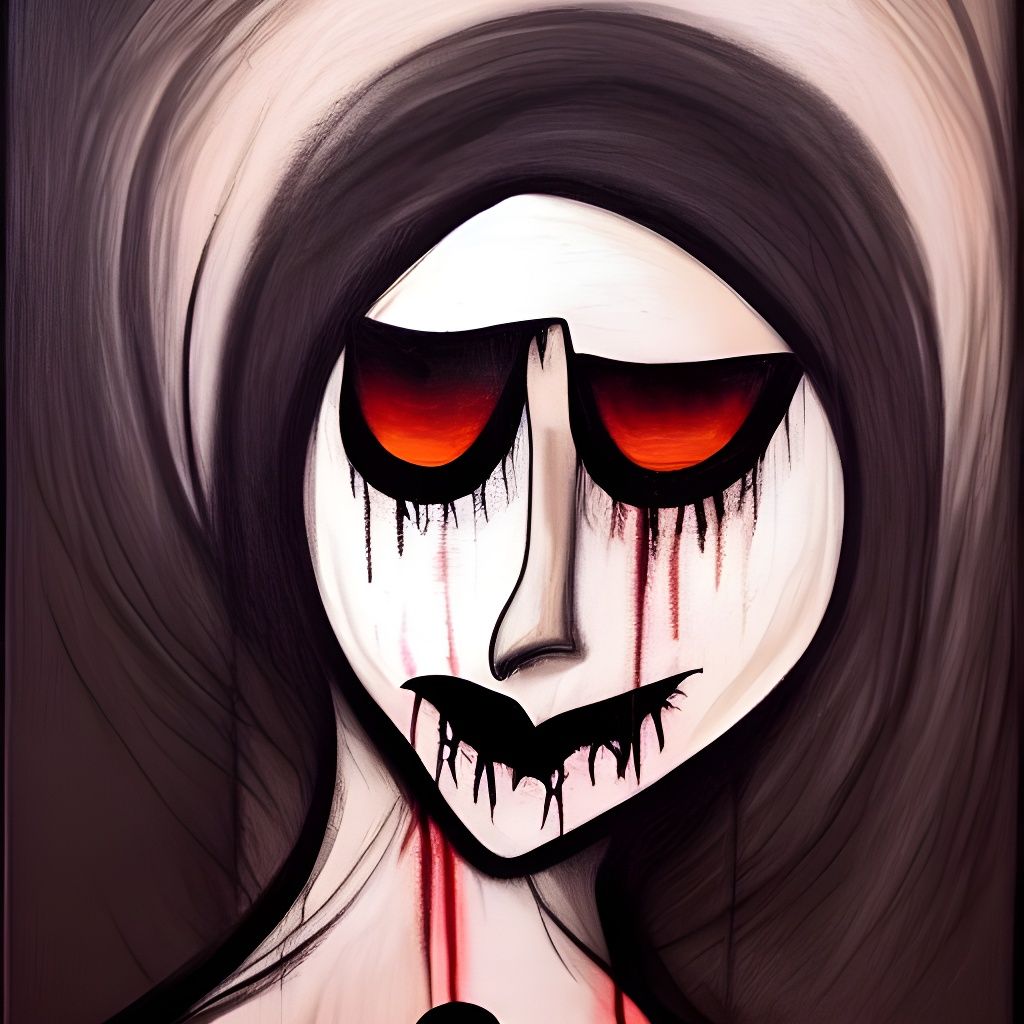 Terrifying Abstract Art Painting: Meet Me at Dawn