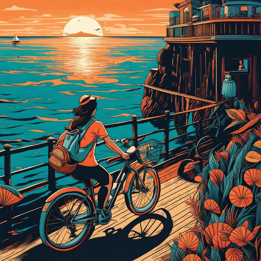 Surreal Underwater Bicycle Ride