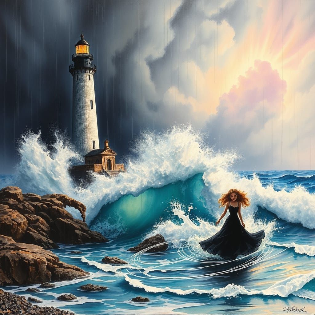 Stormy Seas: Aivazovsky-Inspired Charcoal Drawing