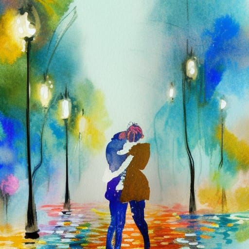 Love Unveiled in Vibrant Impressionist Masterpiece