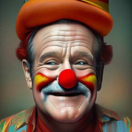 Happy Robin Williams as Clown