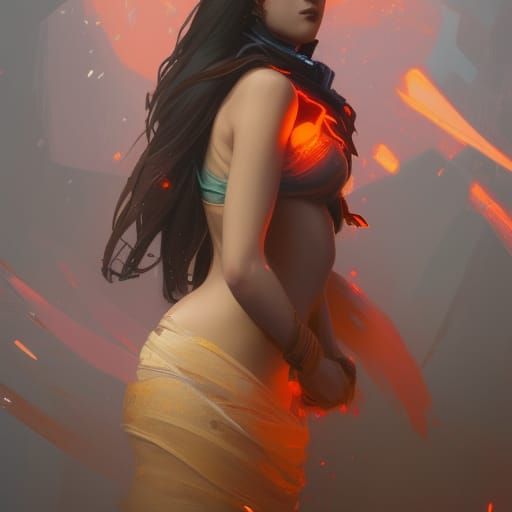 Detailed Portrait with Dynamic Lighting