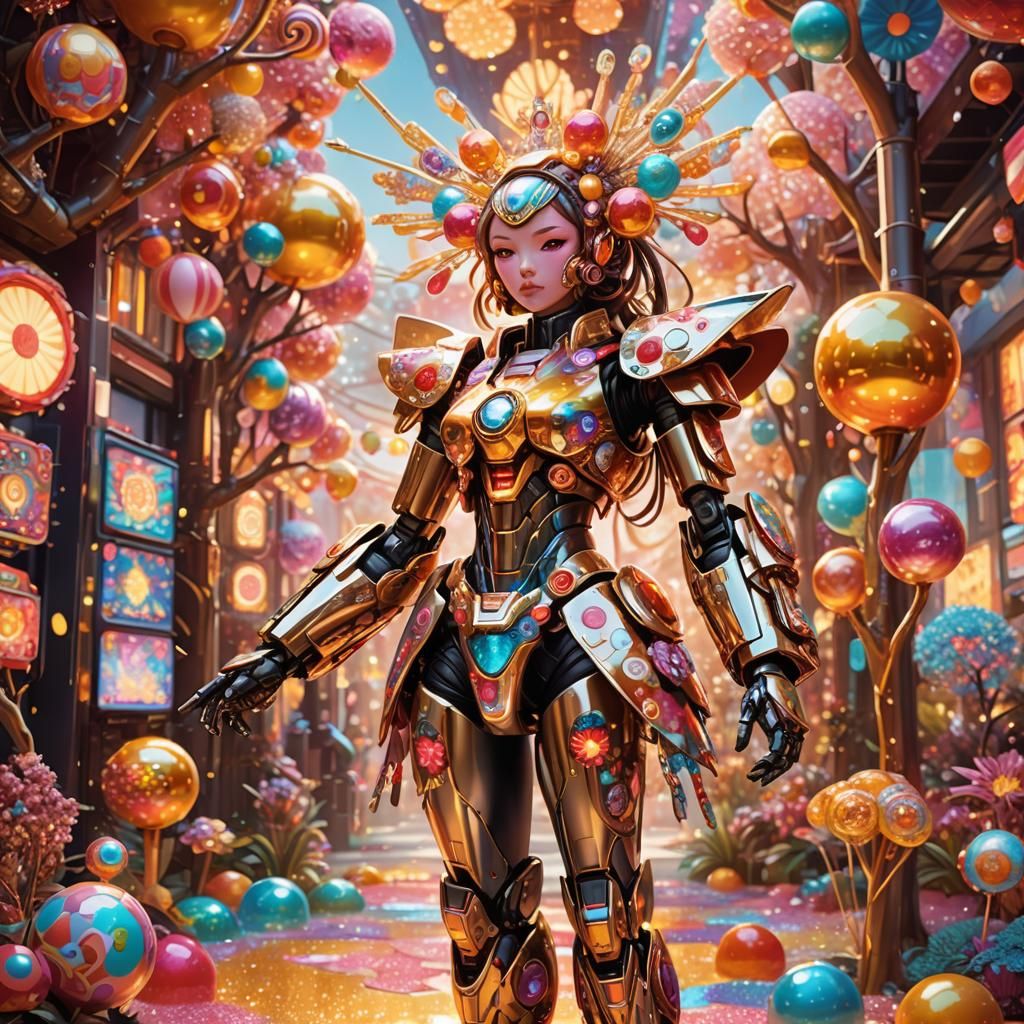 Mecha Girl in Candyland: Manga Style Robotics