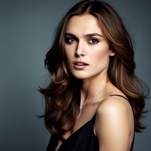 Keira Knightley Inspired Portrait in 90s Fashion