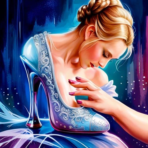 Cinderella and the Glass Slipper in Hyperrealism