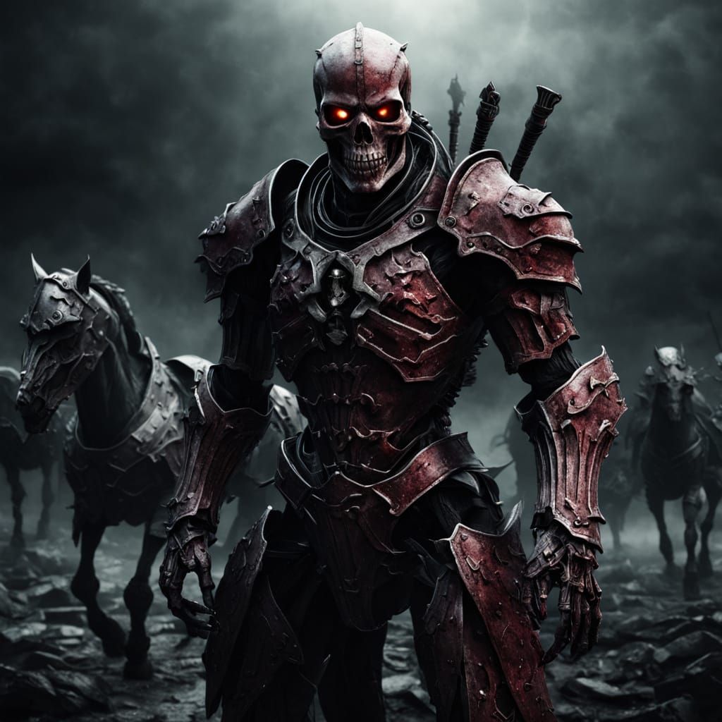 Four Horsemen of the Apocalypse in Dark Fantasy Cinematic St...
