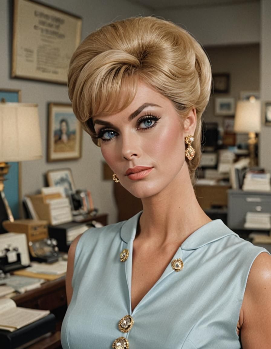 1960s Space Age Glamour Portrait