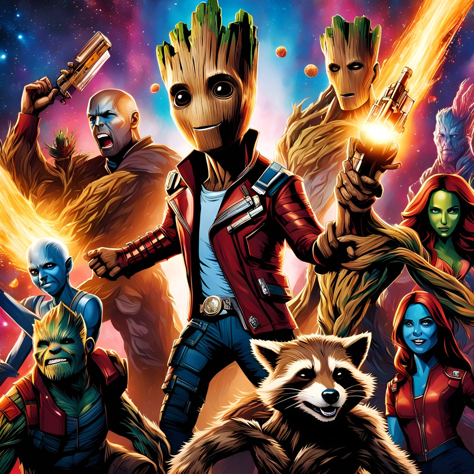 Guardians of the Galaxy Win Award: Graffiti Art
