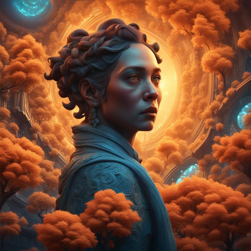 Expressive Visage: A Eureka Moment in Digital Art