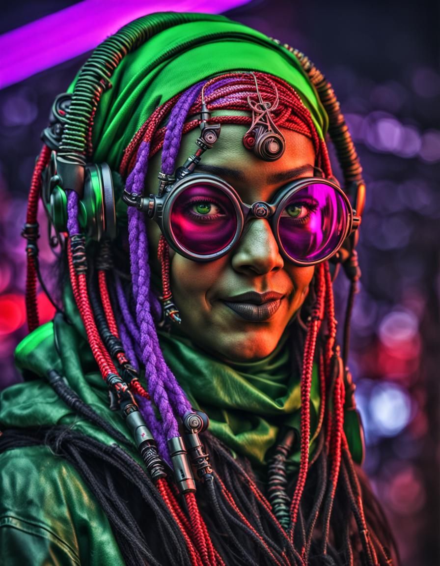 Groovy Hijabi Cybergoth ♠️