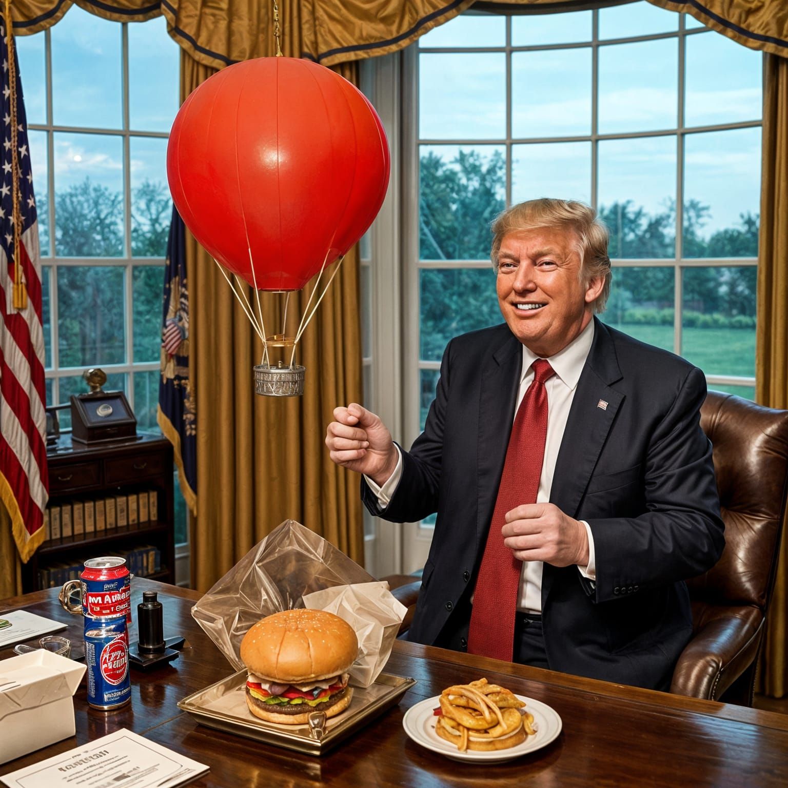 The President's Unconventional Snack Retrieval System in Act...