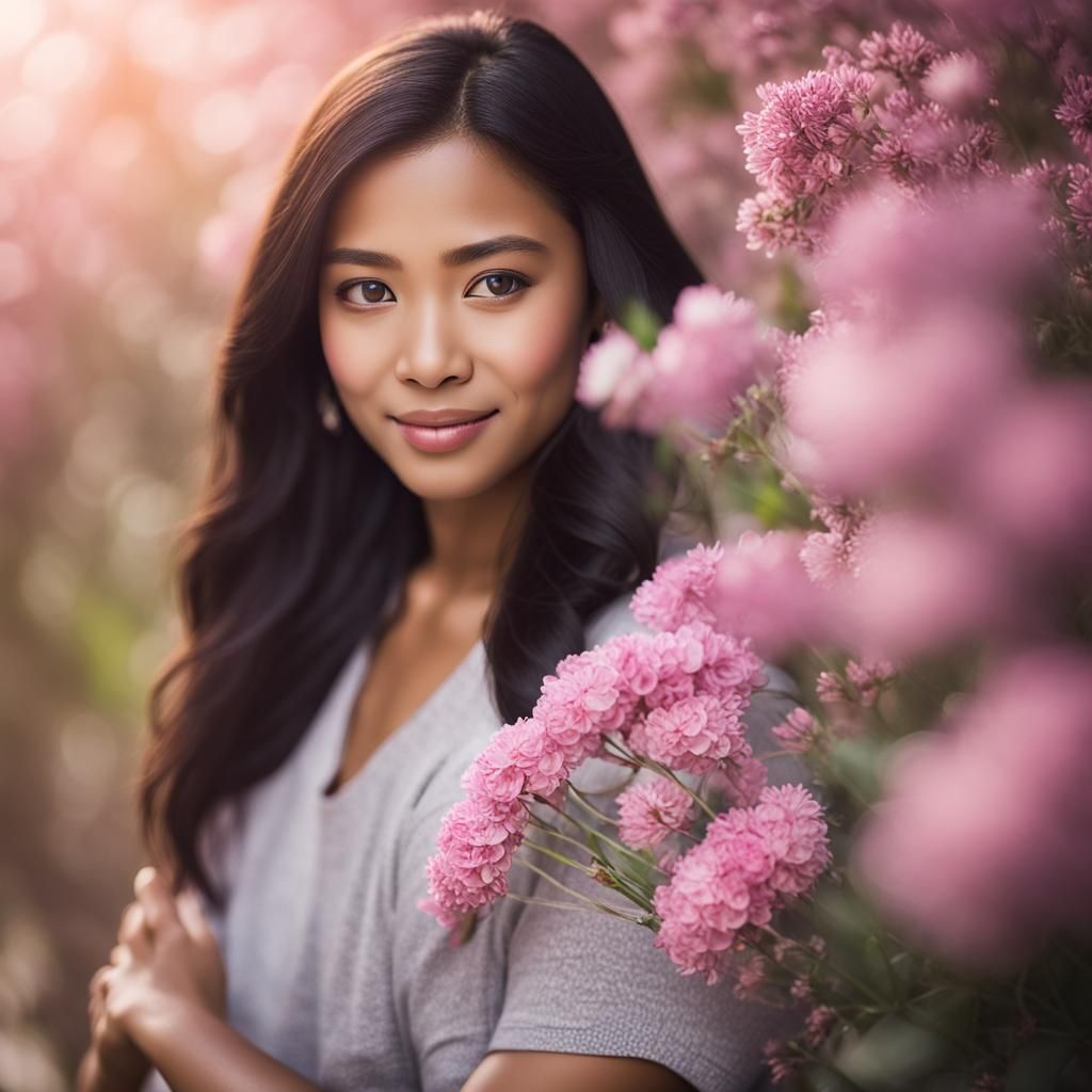 Stunning Filipina Portrait with Bokeh Effect