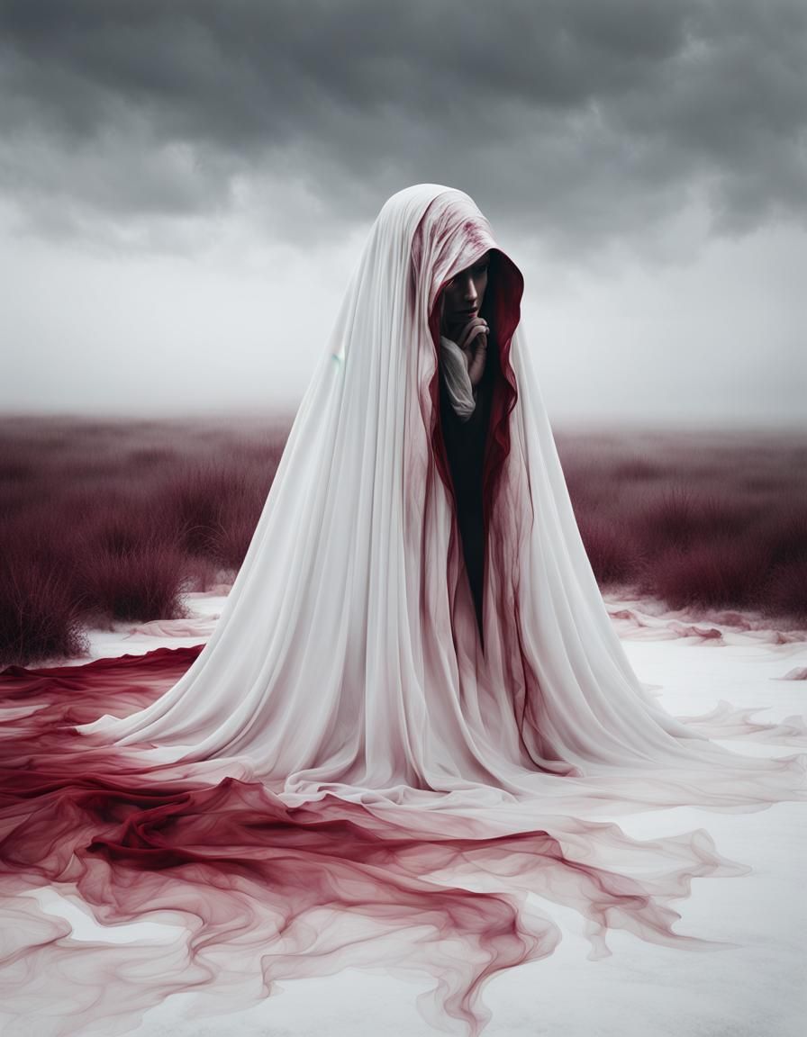 Ethereal Ghost in Francis Bacon Portrait Style