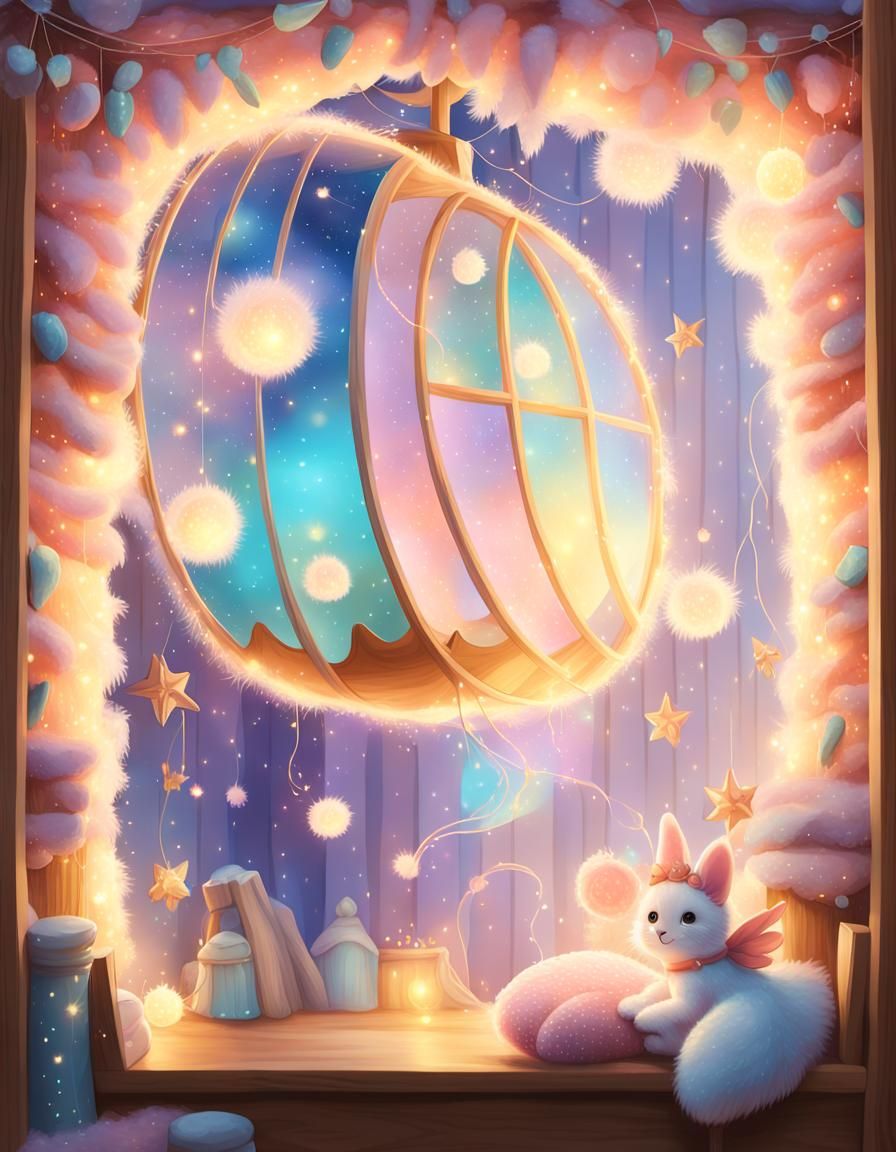 Inside a magical cute wiggle house