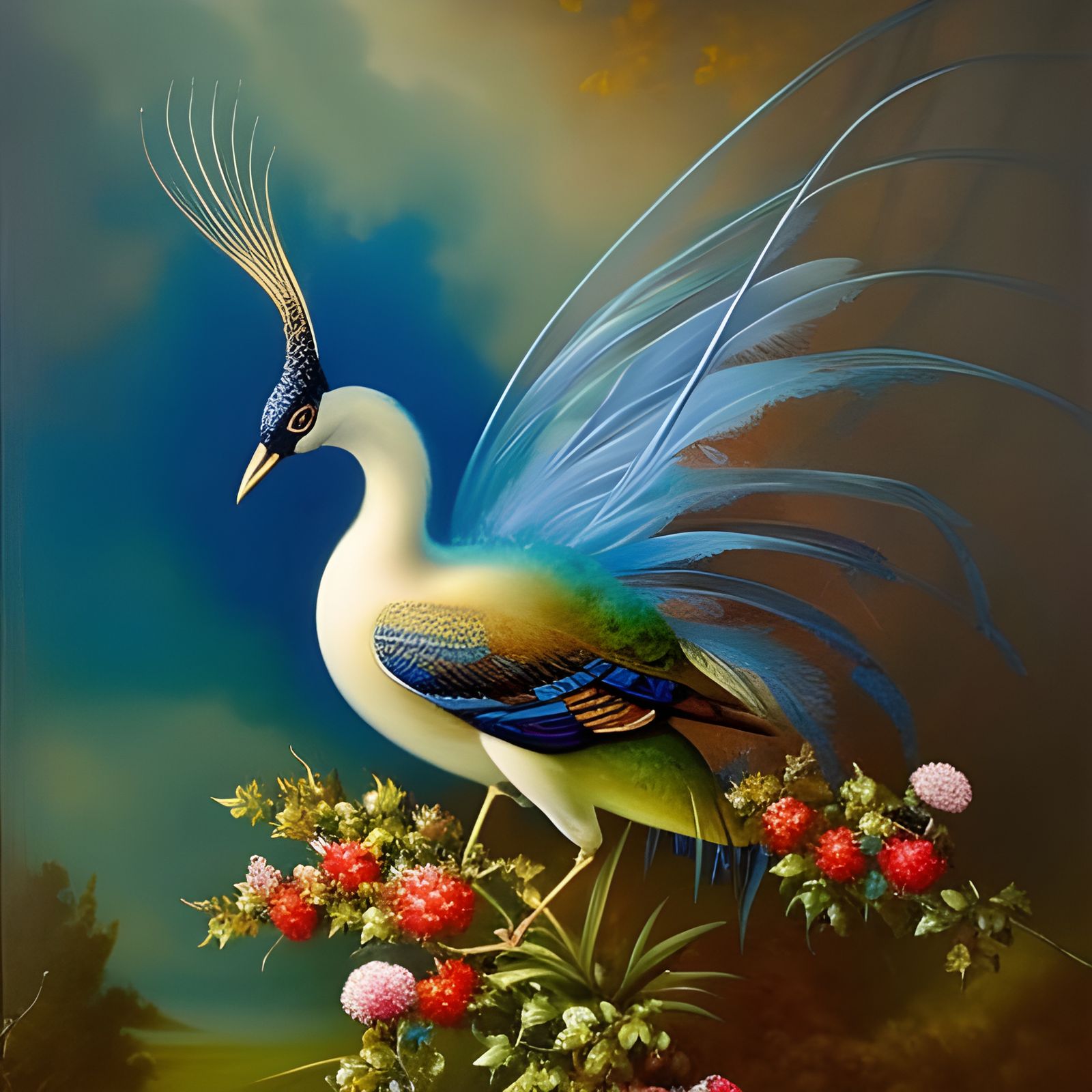 Baroque Peacock