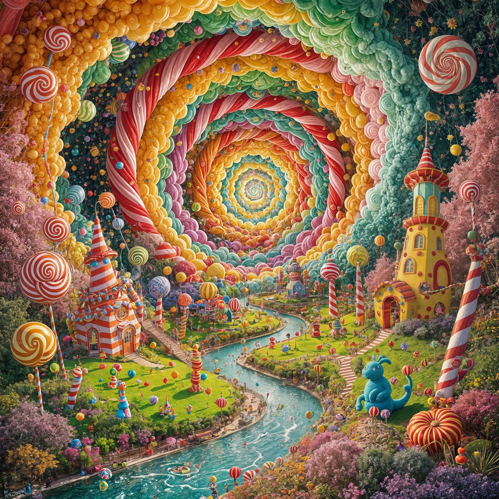 Whimsical Dr Seuss & Willy Wonka World Mashup