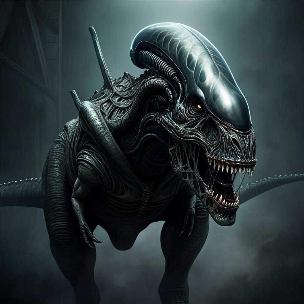 t-rex xenomorph hybrid
