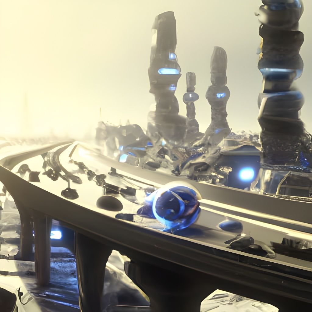 Plutonian Interstate Highway in Sci-Fi Style