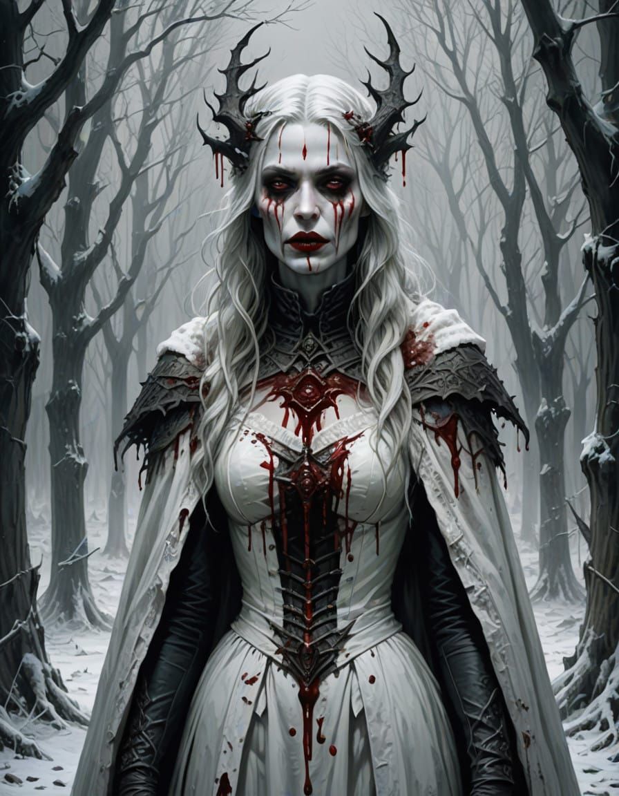Vampire Goddess in Winter Solstice Splendor