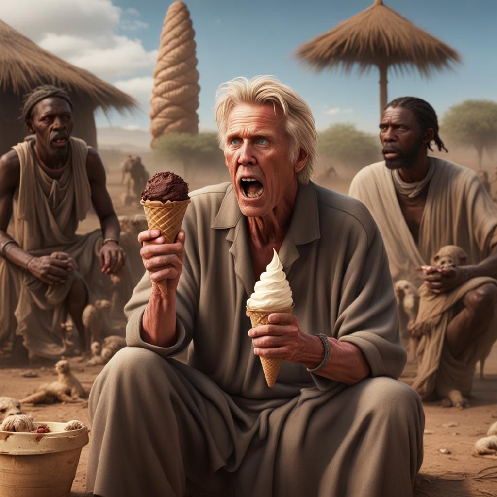 Gary Busey and Jesus Share Ice Cream