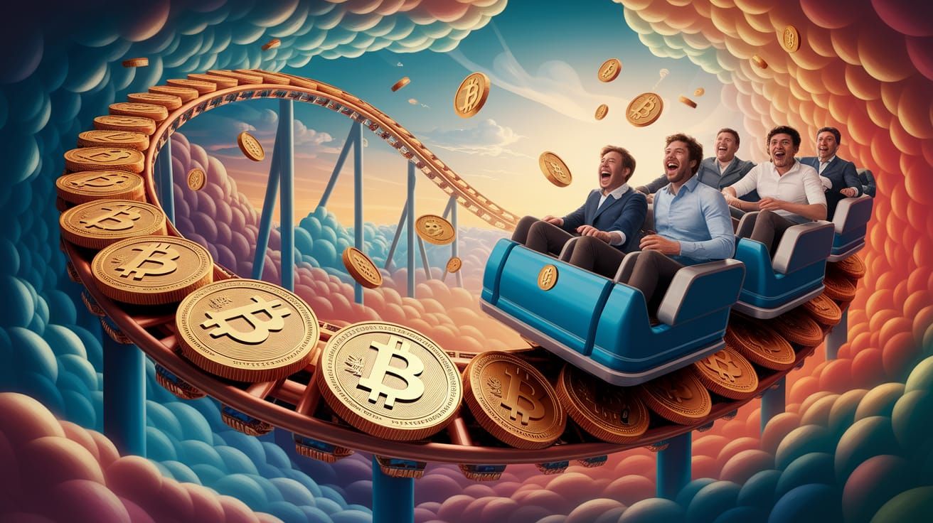 Bitcoin Roller Coaster Thrills Through Turbulent Storm Cloud...