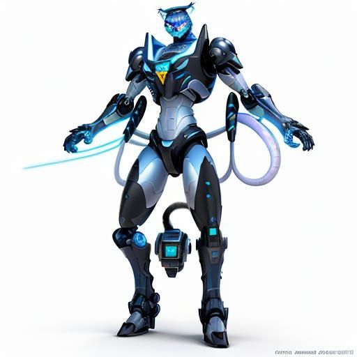 Cyberpunk Displacer Beast: Robotic Six-Legged Predator