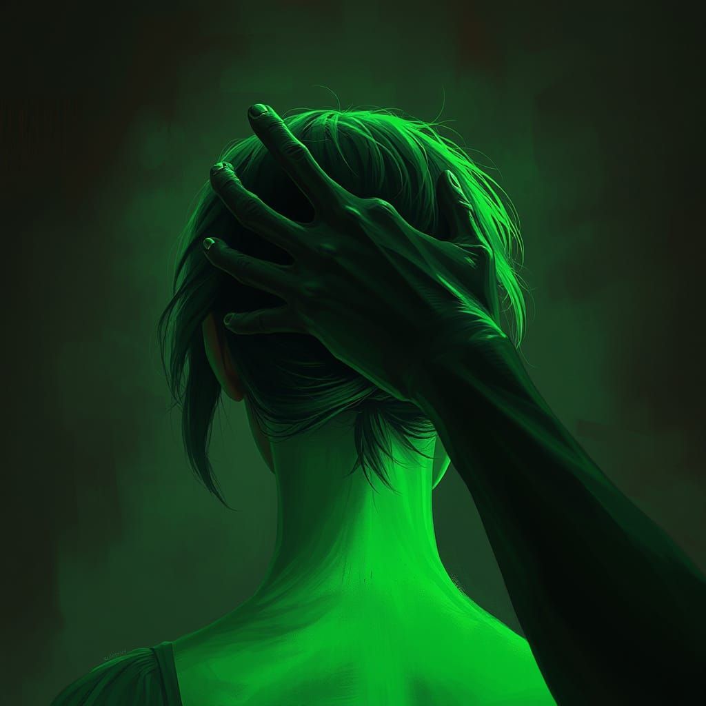 Sinister Creature Lurks in Sickly Green Light