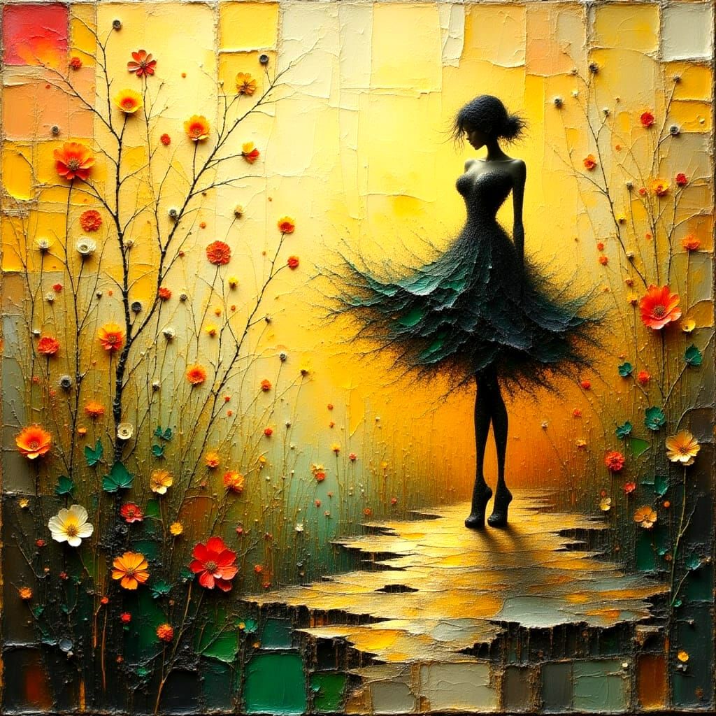 Vibrant Oceanic Escape in Impasto Oil Painting