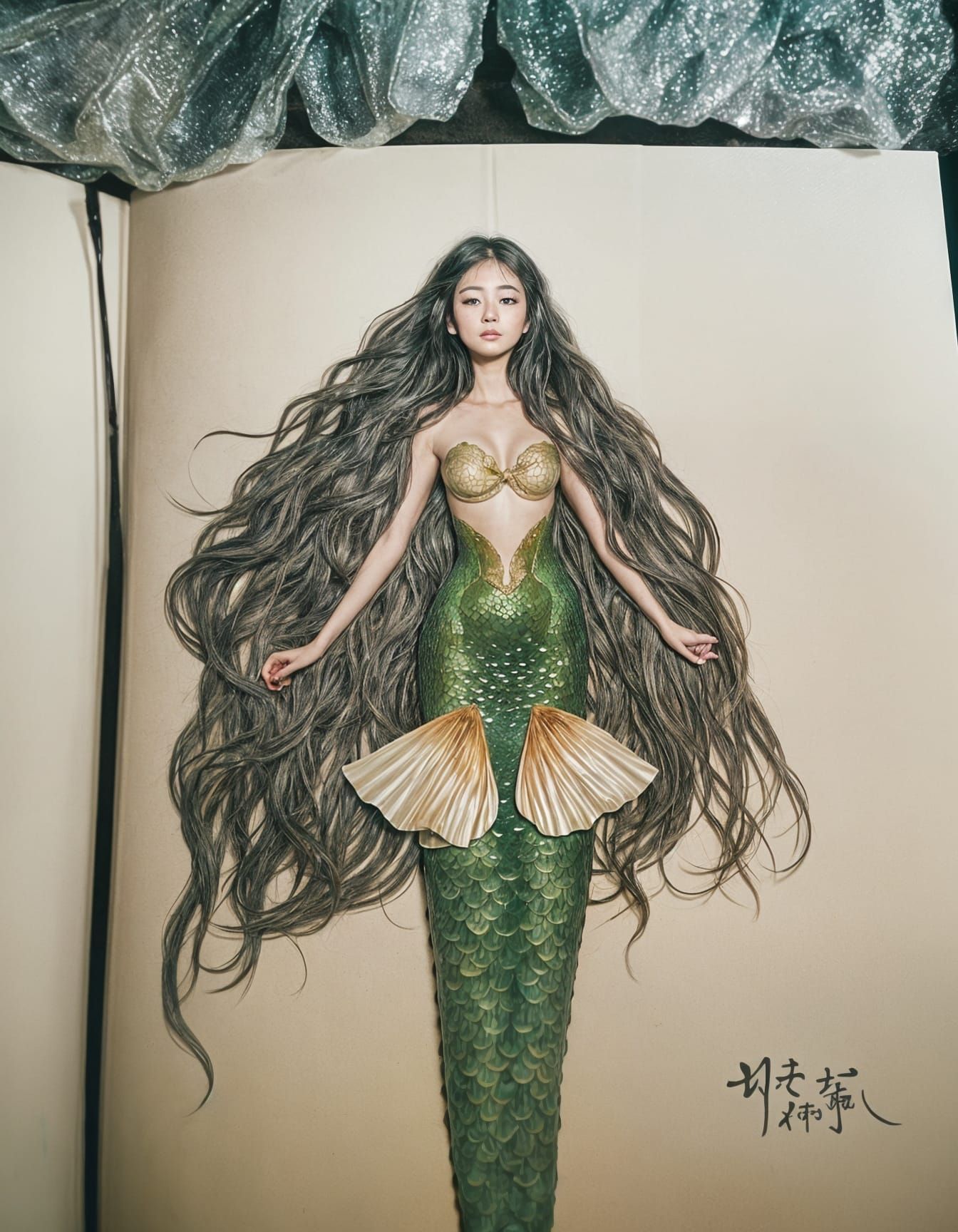 Cinematic Japanese Mermaid Ningyo Film Still