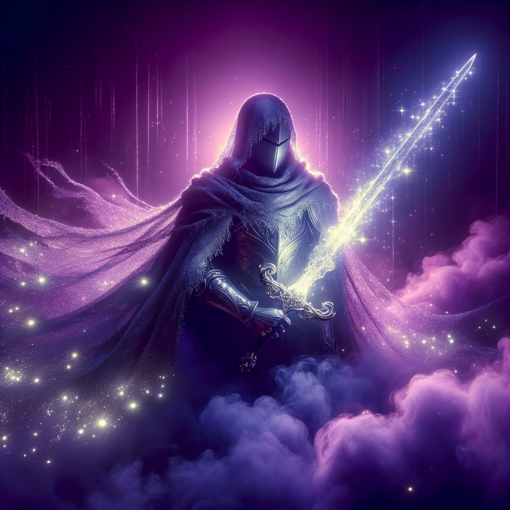 Ethereal Knight of Radiant Love and Happiness