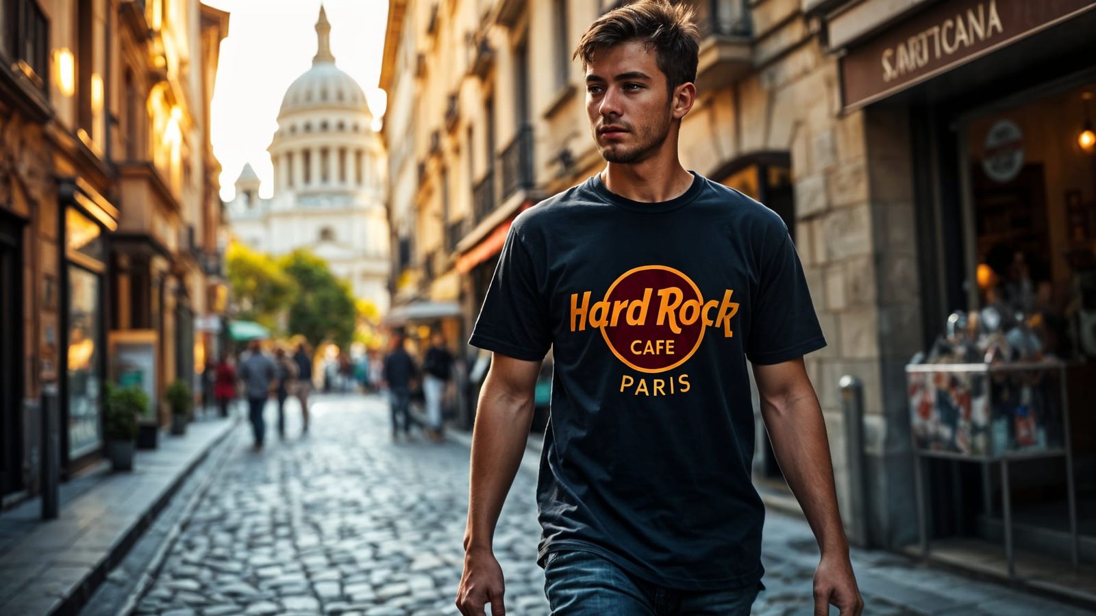Parisian Youth Explores Montmartre in Vibrant Light