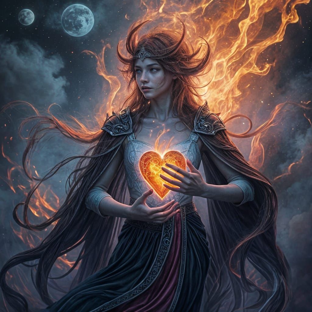 Dreamlike Fantasy: A Burning Heart's Mystery