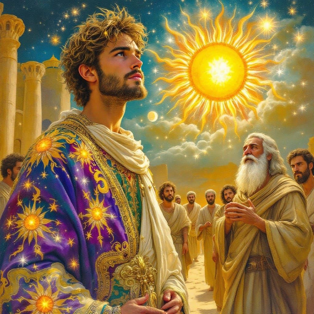 Joseph's coat with many colors