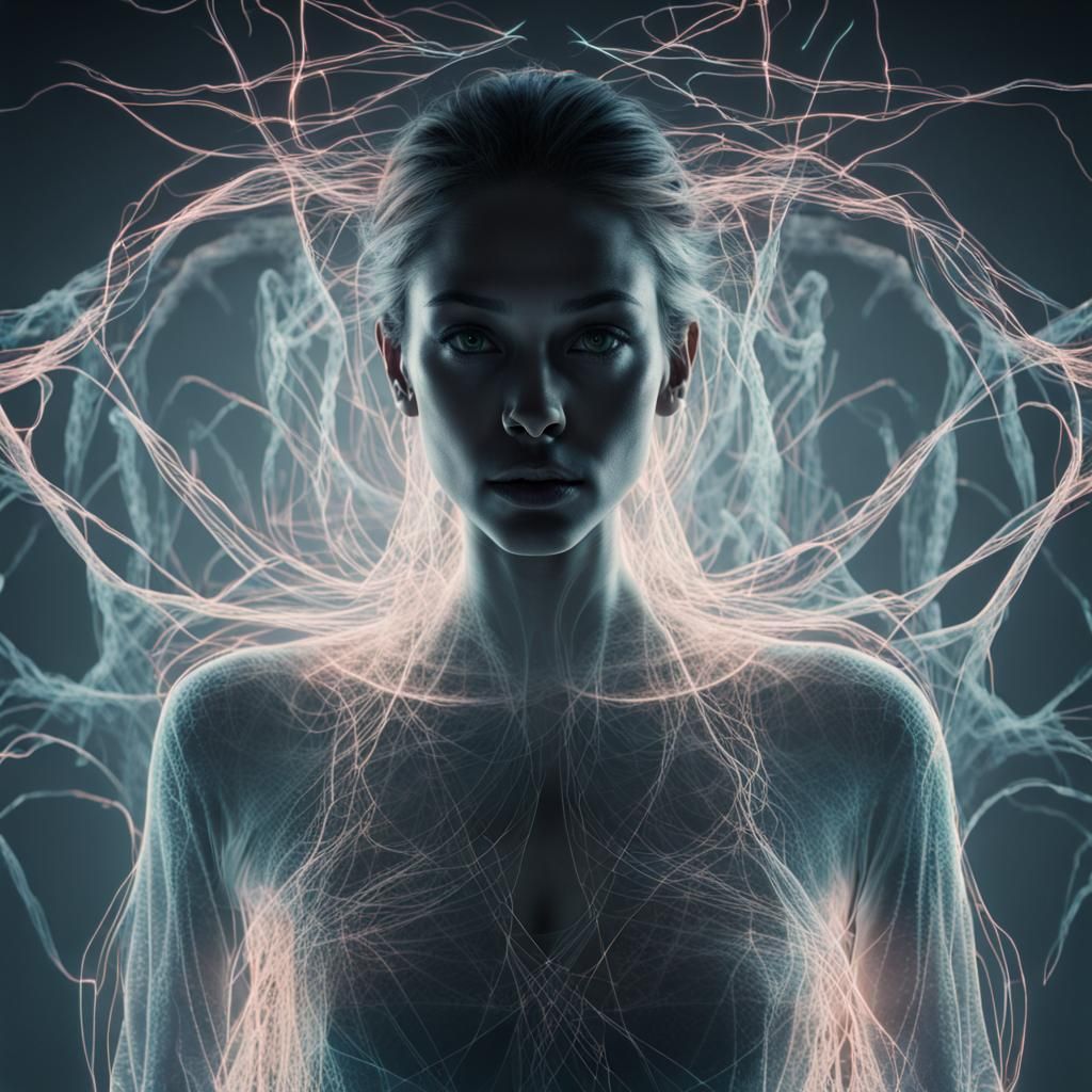 Hallucinatory Spectre with Cybernetic Threads in Toxic Punk