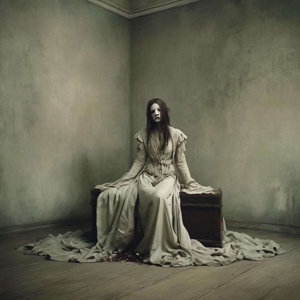 Mysterious Girl Renews the House in a Haunting Dreamlike Sce...