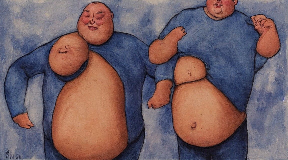 Image of an Overweight Man