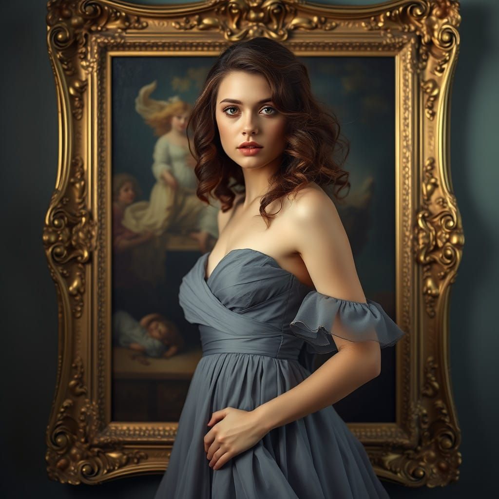Elegant Portrait in Artistic Lighting