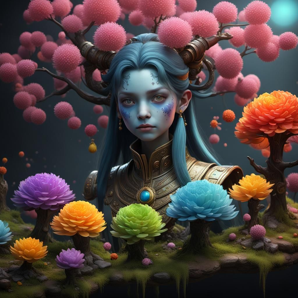 Fantasy Concept Art in Deep Color, 8K Render