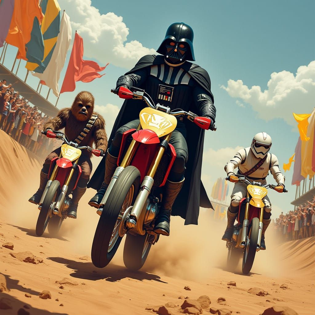 Galactic Motorcycles: Futuristic Mayhem in a Star Wars World