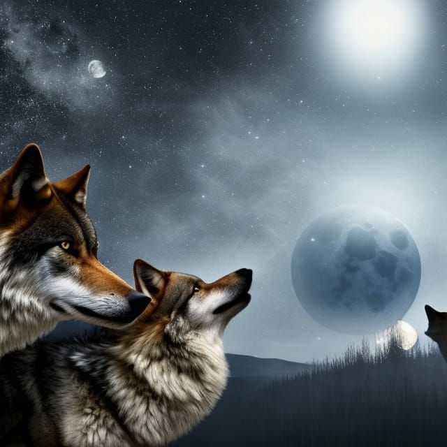 Wolves Under the Stars: A Cinematic Portrait