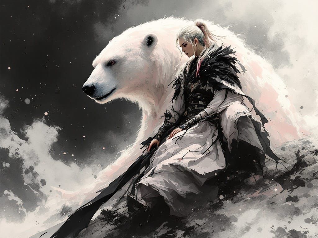 Japanese Ink Warrior Seeks Balance on Rice Paper