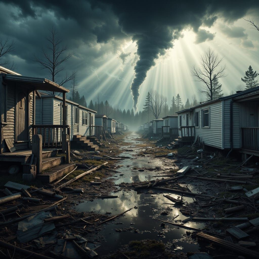 Tornado Aftermath: Hyperrealistic Cinematic Destruction